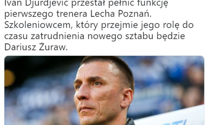Ivan Djurdjević zwolniony!